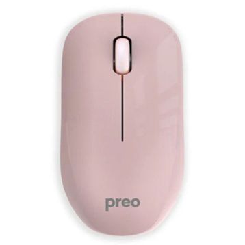Preo M19 Ergonomik Pastel Kablosuz Sessiz Pembe Mouse