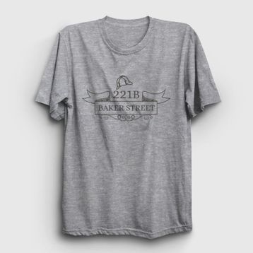 Presmono 221B Sherlock Holmes Beyaz Kadın T-shirt