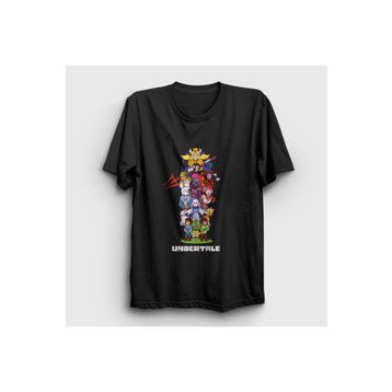 Presmono All Undertale Siyah Unisex T-Shirt