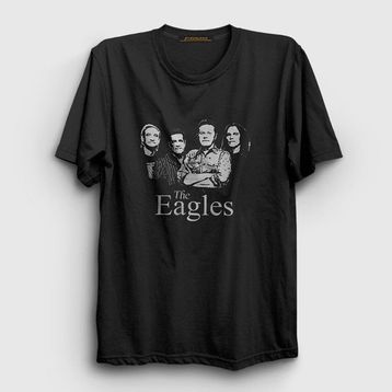 Presmono Band Eagles Siyah Unisex T-Shirt