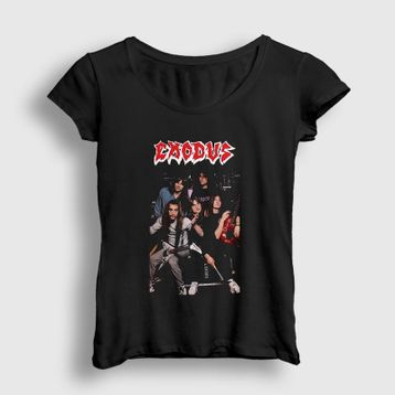 Presmono Band Exodus Siyah Kadın T-Shirt