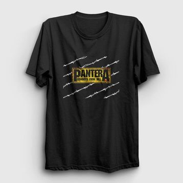 Presmono Barbed Pantera Siyah Kadın T-Shirt