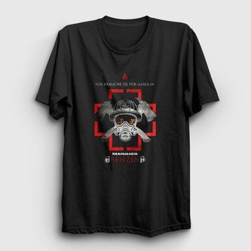 Presmono Benzin Rammstein Siyah Unisex T-Shirt