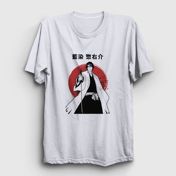 Presmono Beyaz Aizen V2 Anime Bleach Kadın T-shirt