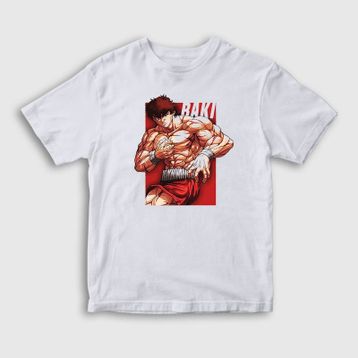 Presmono Beyaz Anime Hanma Baki Unisex T-Shirt