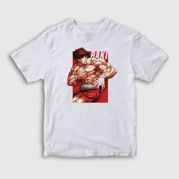 Presmono Beyaz Anime Hanma Baki Unisex T-Shirt