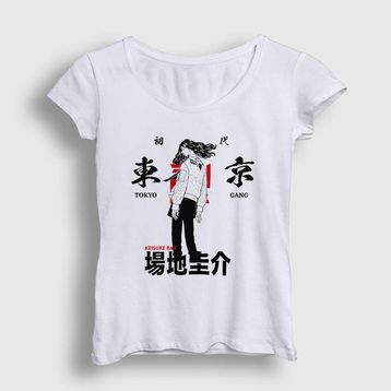 Presmono Beyaz Baji Anime Tokyo Revengers Kadın T-Shirt