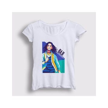 Presmono Beyaz Baji V2 Anime Tokyo Revengers Kadın T-Shirt