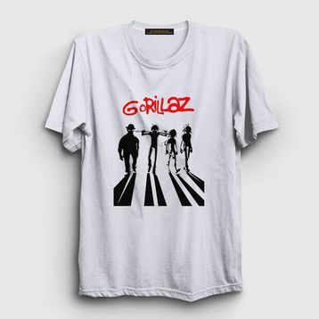 Presmono Beyaz Clockwork Orange Gorillaz Unisex T-Shirt