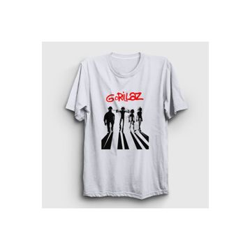 Presmono Beyaz Clockwork Orange Gorillaz Unisex T-Shirt