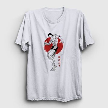 Presmono Beyaz Fighter Anime Hanma Baki Unisex T-Shirt