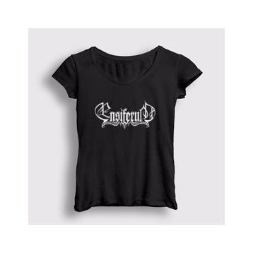 Presmono Beyaz Logo Ensiferum Kadın T-Shirt