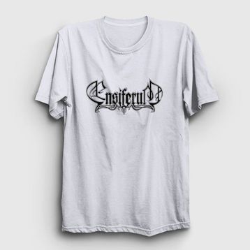 Presmono Beyaz Logo Ensiferum Kadın T-Shirt