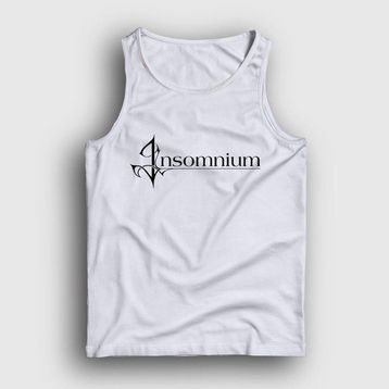 Presmono Beyaz Logo Insomnium Erkek Atlet
