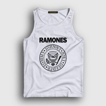 Presmono Beyaz Logo Ramones Erkek Atlet