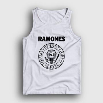 Presmono Beyaz Logo Ramones Erkek Atlet