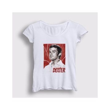 Presmono Beyaz Morgan Dexter Kadın T-Shirt