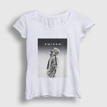 Presmono Beyaz Sky Eminem Kadın T-Shirt