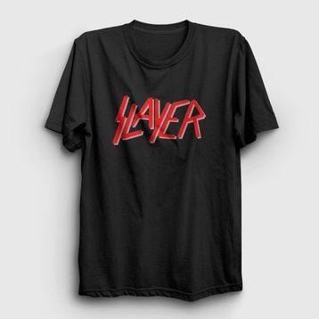 Presmono Beyaz Solo Logo Slayer Unisex T-Shirt
