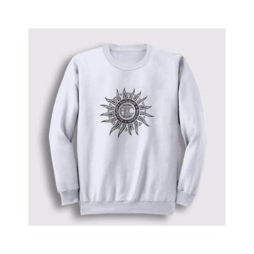 Presmono Beyaz Sun Alice İn Chains Unisex Sweatshirt