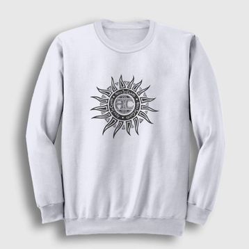 Presmono Beyaz Sun Alice İn Chains Unisex Sweatshirt