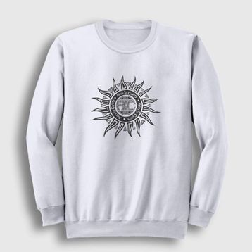 Presmono Beyaz Sun Alice İn Chains Unisex Sweatshirt