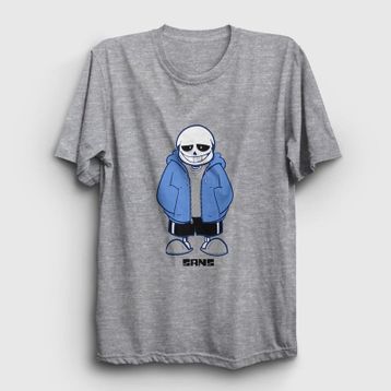 Presmono Blue Coat Sans Undertale Sarı Unisex T-shirt