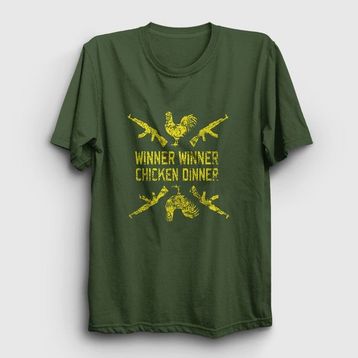 Presmono Chicken Dinner Pubg Haki Unisex T-Shirt