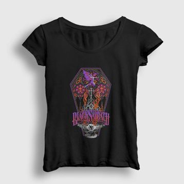 Presmono Coffin Black Sabbath Kadın T-shirt