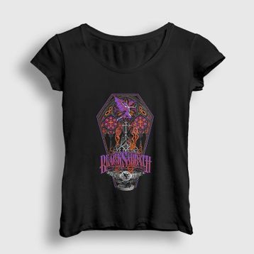 Presmono Coffin Black Sabbath Kadın T-shirt