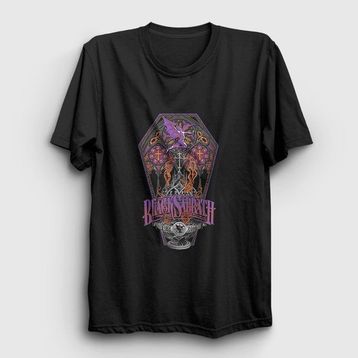Presmono Coffin Black Sabbath Kadın T-shirt
