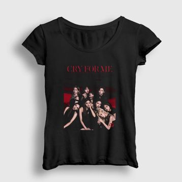 Presmono Cry For Me K-Pop Twice Kadın T-shirt