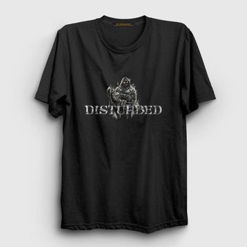 Presmono Death Disturbed Siyah Unisex T-Shirt