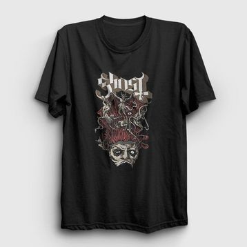 Presmono Demons Ghost Siyah Unisex T-Shirt