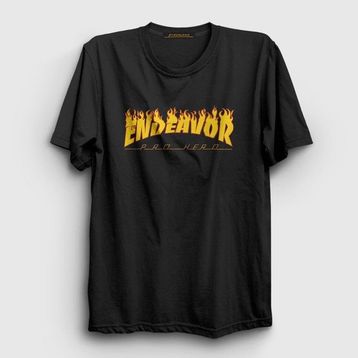 Presmono Endeavor Anime Boku No Hero Academia Kadın T-shirt