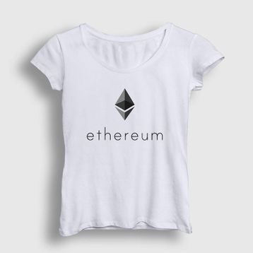 Presmono Ethereum Bitcoin Kadın T-shirt