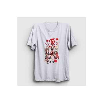 Presmono Hearts K-Pop Twice Kadın T-shirt