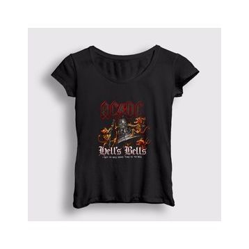Presmono Hells Bells Demons Ac/Dc Kadın T-shirt
