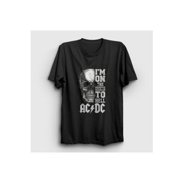 Presmono Highway To Hell Skull Ac/Dc Kadın T-shirt