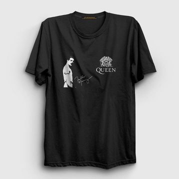 Presmono İmza Queen Freddie Mercury Unisex Çocuk T-Shirt