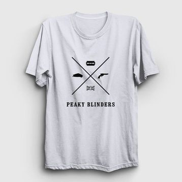 Presmono Items Peaky Blinders Beyaz T-shirt