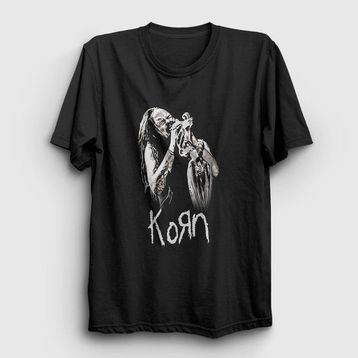 Presmono Jonathan Davis Korn Siyah Unisex T-Shirt