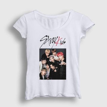 Presmono Kadın Band Stray Kids T-shirt