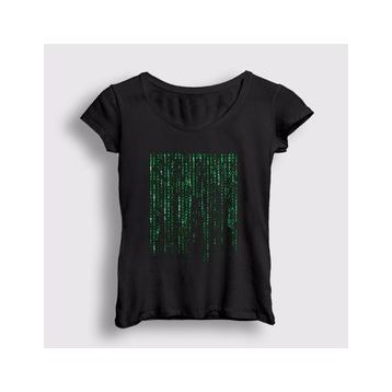 Presmono Kadın Code Film The Matrix T-shirt
