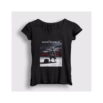 Presmono Kadın Cover Westworld T-shirt