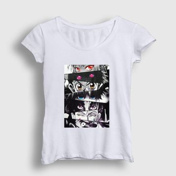 Presmono Kadın Eyes Anime Hunter X Hunter T-shirt