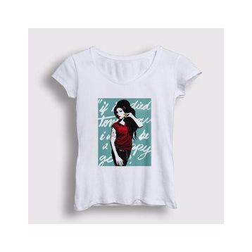 Presmono Kadın Icon Amy Winehouse T-shirt