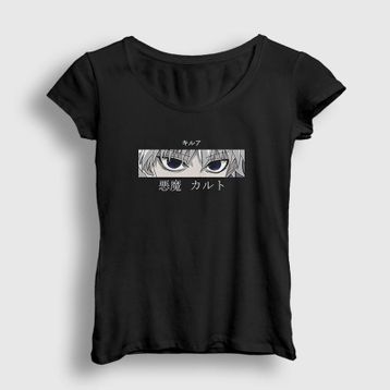 Presmono Kadın Killua Eyes Anime Hunter X Hunter T-shirt