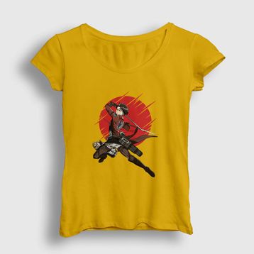 Presmono Kadın Levi Anime Attack On Titan T-shirt