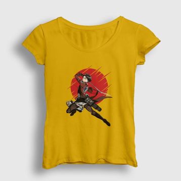 Presmono Kadın Levi Anime Attack On Titan T-shirt